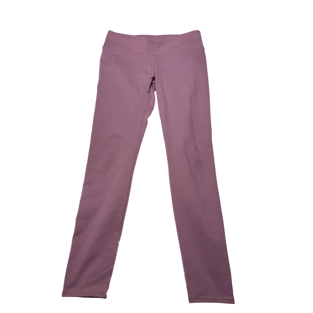 Fabletics Women Dusty Mauve Purple Athletic Yoga Leggings Wide Waist